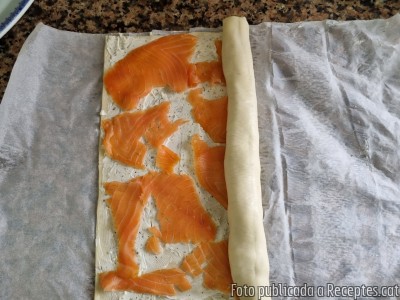 Recepta de cuina de Tortell de salmó i formatge