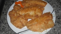 Recepta de cuina de Filets de peix arrebossats amb pols de cep
