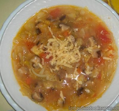 Recepta de cuina de Sopa minestrone