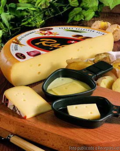Recepta de cuina de &quot;Raclette&quot; de formatge  de l'avi Marcel
