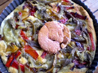 Recepta de cuina de Coca de verdures amb foie micuit