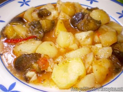 Guisat de patates i albergínies