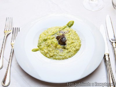 Recepta de cuina de Risotto amb pèsols verds