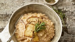 Recepta de cuina de Risotto al vi de Porto amb bolets