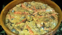 Recepta de cuina de Rap amb escamarlans i cloïsses