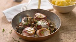 Recepta de cuina de Medallons de porc en salsa de múrgoles