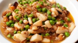 Recepta de cuina de Sípia amb pèsols