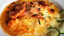 Recepta de cuina de Lasanya de carbassó i gambes