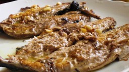 Recepta de cuina de Verat a la planxa fet “a l'espatlla"