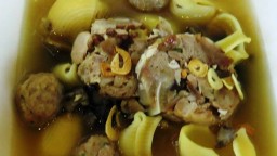 Recepta de cuina de Escudella de fredolics amb galets i pilota
