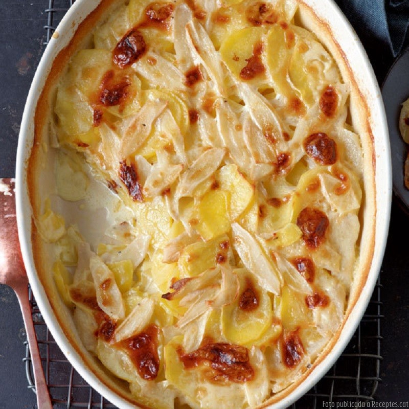 Gratinat de salsifís i patates
