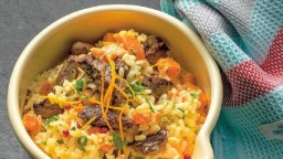 Recepta de cuina de Risotto de carabassa amb carn