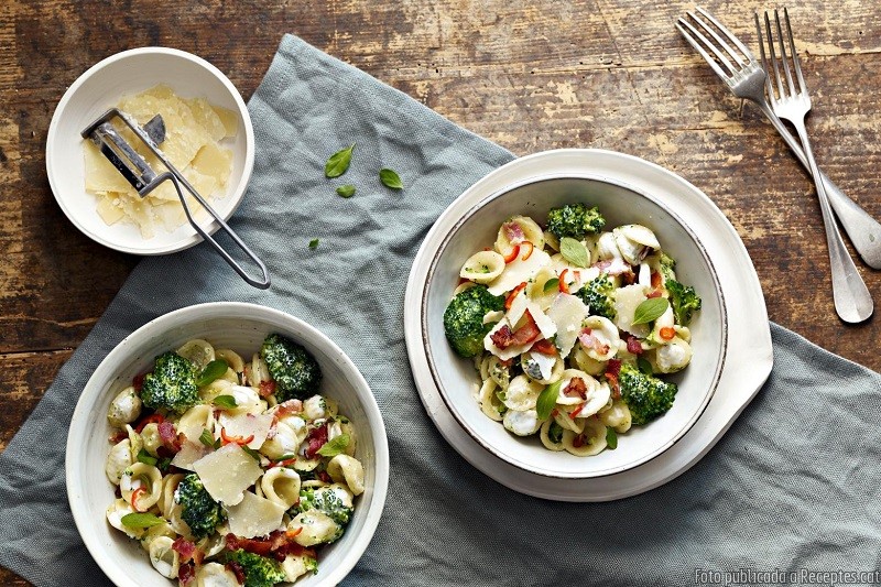 Orecchiette amb bròquil i cansalada