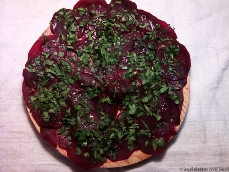 Carpaccio de remolatxa