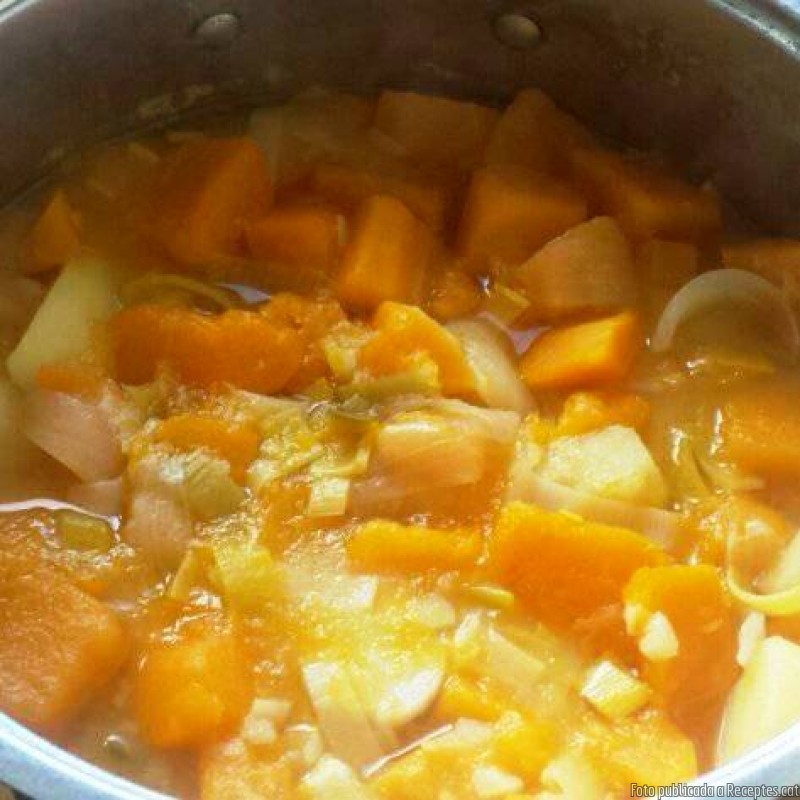 Crema de carbassa i porro