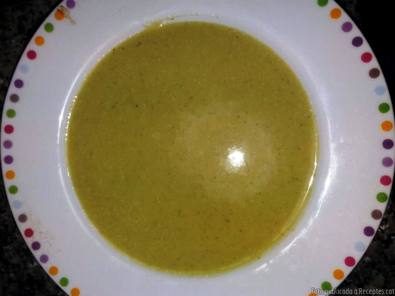 Crema de bròquil, porro i col