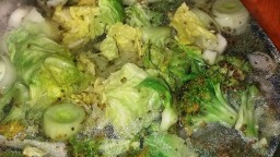 Recepta de cuina de Crema de bròquil, porro i col