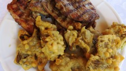 Recepta de cuina de Xai amb carxofes arrebossades