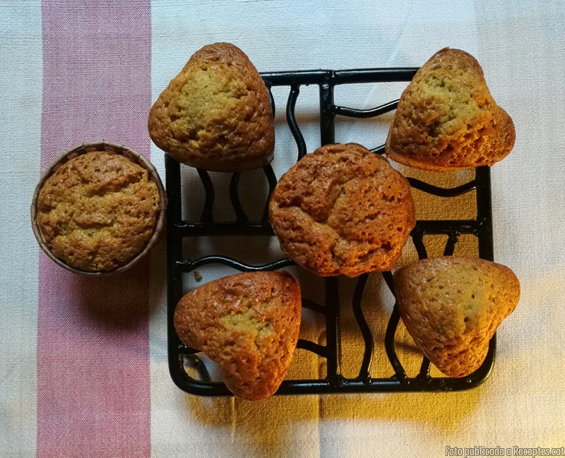 Muffins (magdalenes) de taronja i vainilla