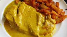 Recepta de cuina de Pit de pollastre a la crema de curri