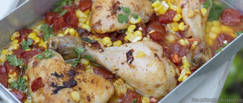 Pouletschenkel mit Gemüse
