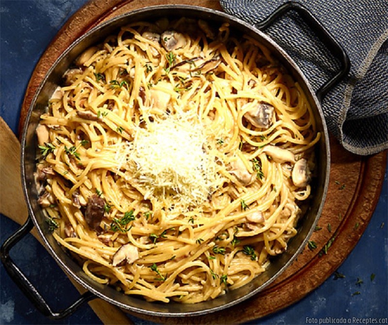Pilz-Spaghetti