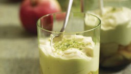 Recepta de cuina de Postres de crema amb poma