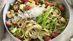 Recepta de cuina de Espaguetis amb gambetes