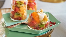 Recepta de cuina de Amanida de fruites amb escuma de coco