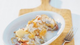 Recepta de cuina de Risotto amb fruites i carn de pollastre