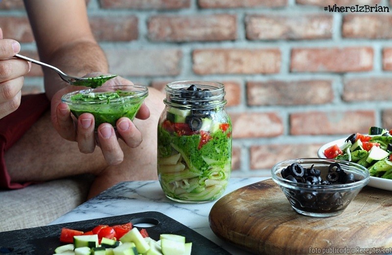 Pesto d'espinacs i col kale