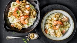 Recepta de cuina de Risotto amb llagostins i fonoll