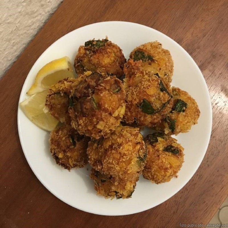 Cruixents de carabassó i mozzarella