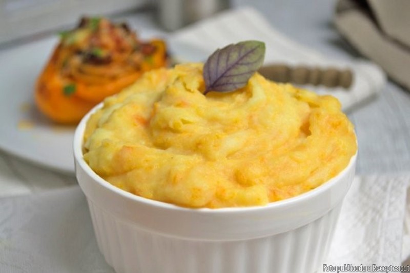 Puré de patata i pastanagues