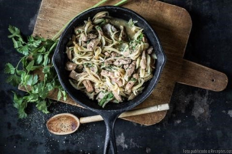 Fetge de vedella amb salsa Madeira