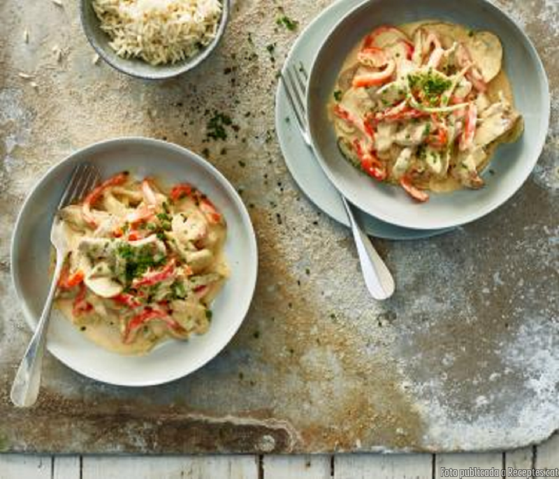 Vedella a la Stroganoff