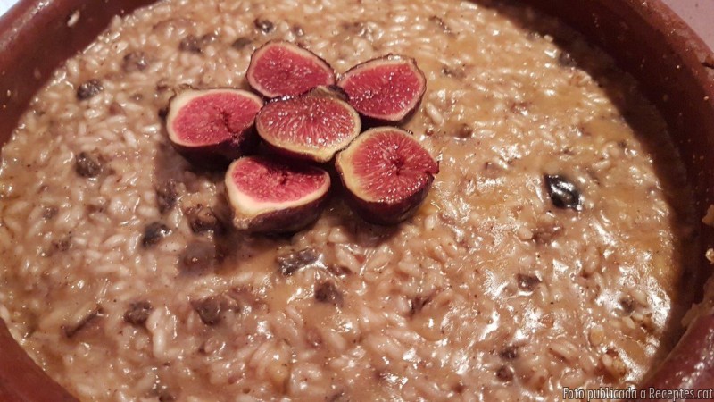 Rissoto amb figues i botifarró