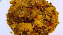 Recepta de cuina de Arròs de verdures