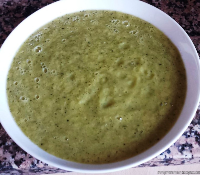 Crema de porro, ceba i carbassó