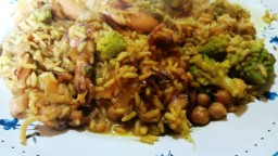 Recepta de cuina de Arròs de calamarcets, verdures i hortalisses