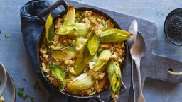 Recepta de cuina de Gratinat de patates i porro al forn