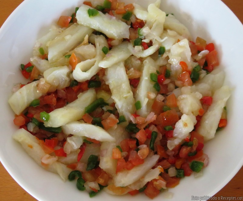 Esqueixada de bacallà