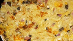 Recepta de cuina de Espaguetis a la salsa d'ou