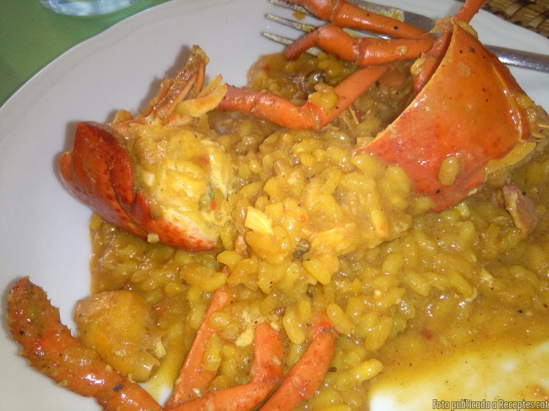 Arròs caldós de llamàntol