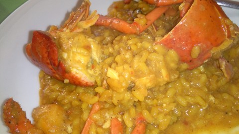 Arròs caldós de llamàntol