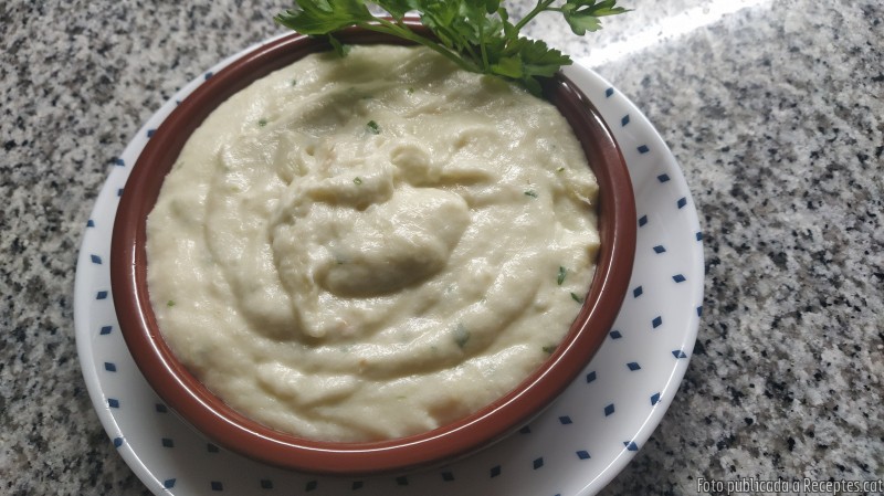 Brandada de bacallà amb formatge