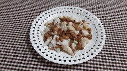 Recepta de cuina de Empedrat de fesolets amb bacallà i vinagreta d'anxoves