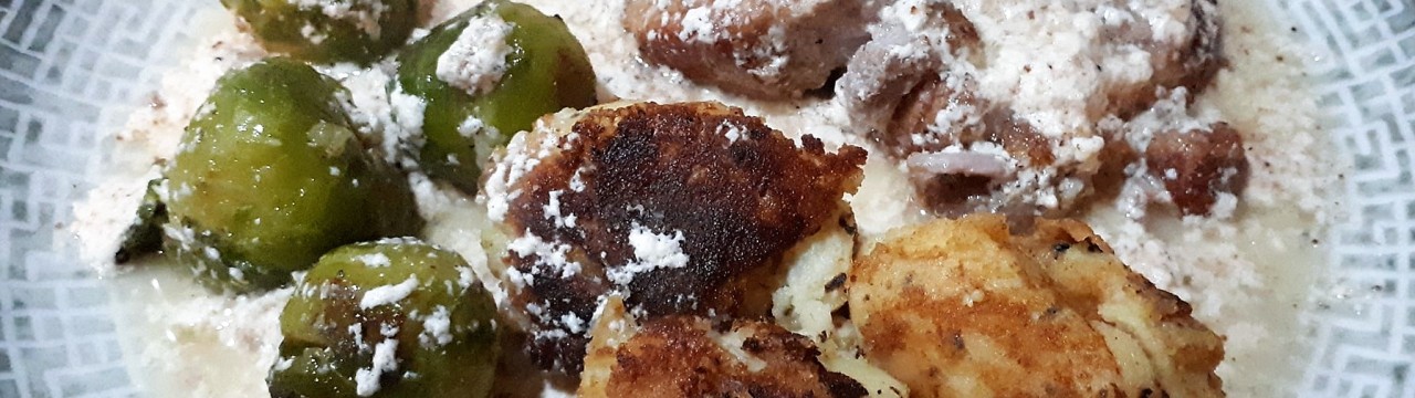 Llom sencer al forn amb ametlles i llet