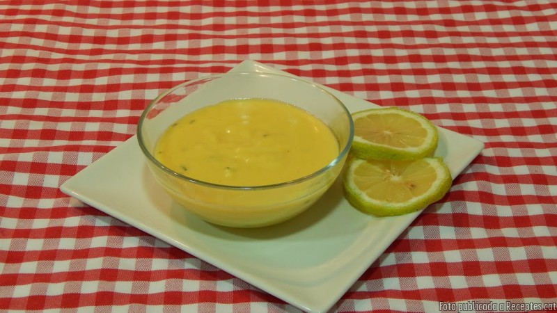 Salsa de llimona amb tàperes