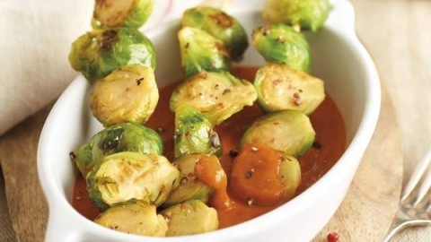 Cols de brussel·les caramel·litzades amb airfryer